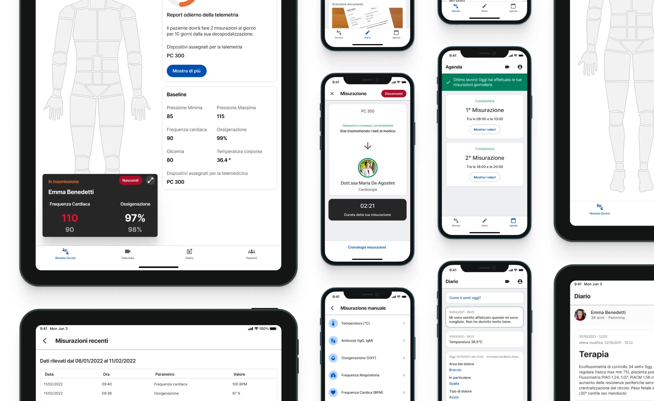 Permette la gestione automatica sincrona e asincrona dei dati provenienti da dispositivi medici.